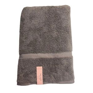 Kate Spade New York Graphite Gray thick soft Bath Towel NWT